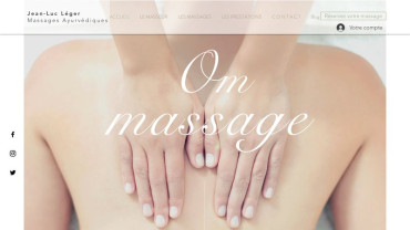 Page d'accueil du site : Om.Massage