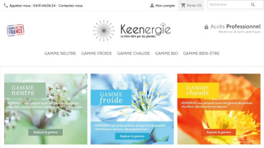 Page d'accueil du site : Keenergie