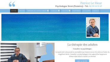 Page d'accueil du site : Psychologue Brest