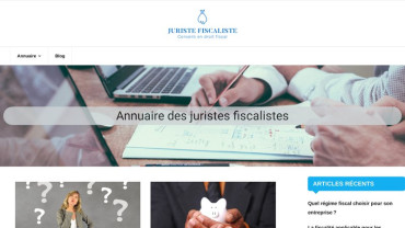 Page d'accueil du site : Juriste Fiscaliste