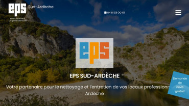 Page d'accueil du site : EPS Sud-Ardèche