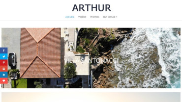 Page d'accueil du site : Arthur Gauthier