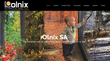 Page d'accueil du site : Olnix