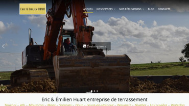 Page d'accueil du site : Eric et Emilien Huart