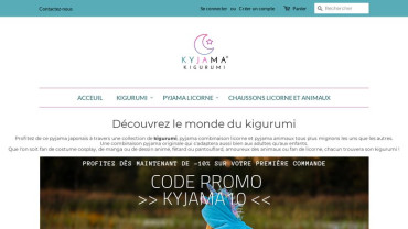 Page d'accueil du site : Kyjama