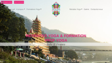 Page d'accueil du site : Satya Yoga Academy