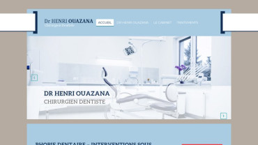 Page d'accueil du site : Dr Henri Ouazana