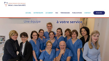 Page d'accueil du site : Docteurs Metz à Strasbourg