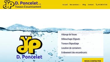Page d'accueil du site : D. Poncelet 