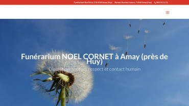 Page d'accueil du site : Maison Cornet
