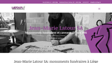 Page d'accueil du site : Latour Liege