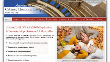 Page d'accueil du site : Cabinet Chelon & Lavigne