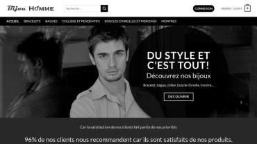Page d'accueil du site : Bijou-homme
