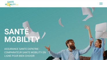 Page d'accueil du site : Santé Mobility