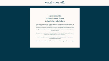 Page d'accueil du site : Mademoiselle