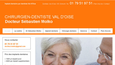 Page d'accueil du site : Sébastien Molko