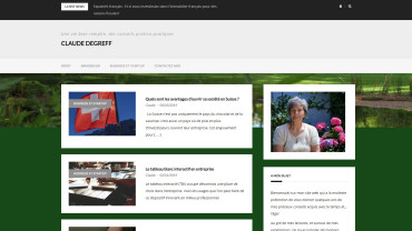 Page d'accueil du site : Cclaudegreff