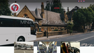 Page d'accueil du site : Minerva Cars