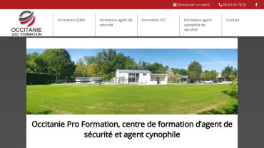 Page d'accueil du site : Occitanie Pro Formation