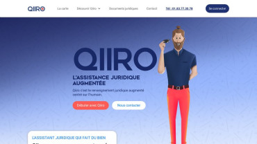 Page d'accueil du site : Qiiro