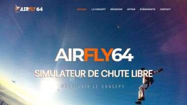 Page d'accueil du site : Airfly64