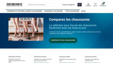 Page d'accueil du site : Chaussure moins chère 