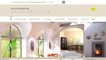 Page d'accueil du site : Agence Besse Renaudie