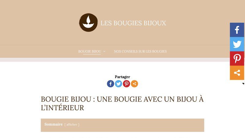 Bougie Bijou