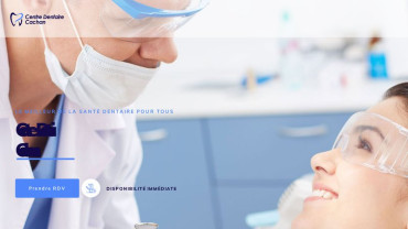 Page d'accueil du site : Dentiste Cachan 
