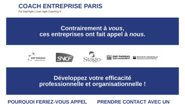 Page d'accueil du site : Coach entreprise Paris