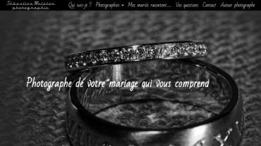 Page d'accueil du site : Séastien Mulaton : Photographe de mariage