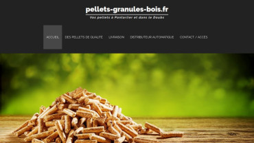 Page d'accueil du site : Pellets Granulés Bois
