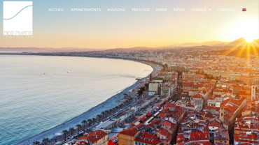 Page d'accueil du site : Nice Riviera 