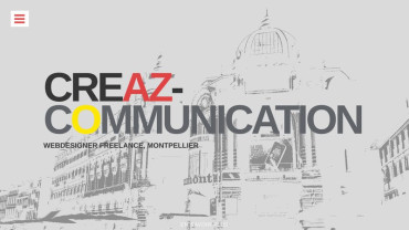 Page d'accueil du site : CREAZ-COMMUNICATION