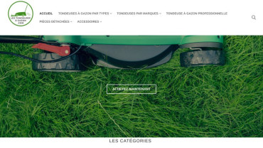 Page d'accueil du site : Les tondeuses à gazon