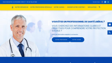 Page d'accueil du site : Mon-assurance-madelin.fr
