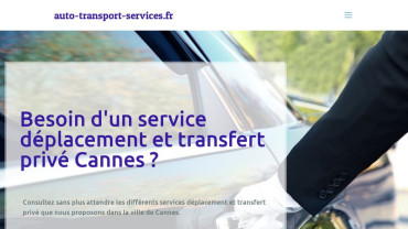 Page d'accueil du site : Auto Transport Services