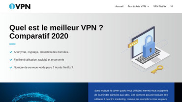 Page d'accueil du site : 1vpn.fr