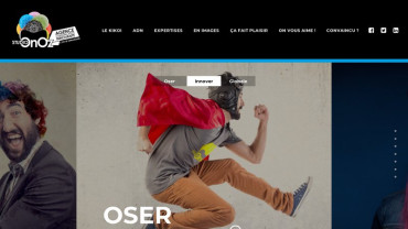 Page d'accueil du site : Studio OnOz