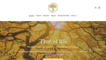 Page d'accueil du site : Tree of Life
