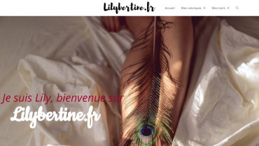 Page d'accueil du site : Lilybertine