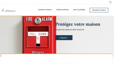 Page d'accueil du site : leheron.fr