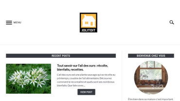 Page d'accueil du site : Jolitoit