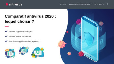 Page d'accueil du site : 1antivirus