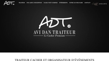 Page d'accueil du site : Avi Dan Traiteur