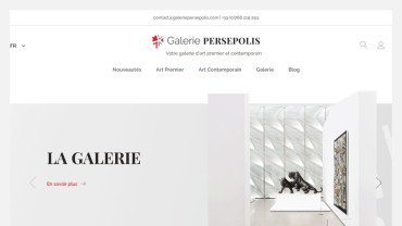 Page d'accueil du site : Galerie PERSEPOLIS