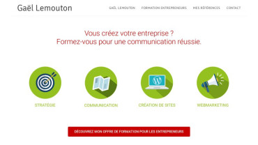 Page d'accueil du site : Gaël Lemouton