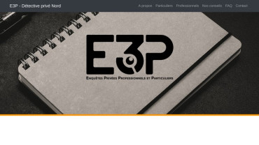 Page d'accueil du site : Détective E3P Nord