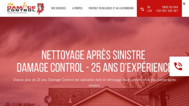 Page d'accueil du site : Damage Control