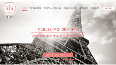 Page d'accueil du site : Parlez-Moi de Paris